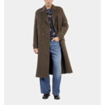 Manteau Long Style Officier Kaki Homme