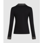 BOUCLE DETAIL LS POLO TOP