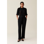 Pantalon fluide plissé volanté