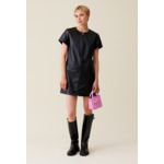 Robe cuir courte zippée