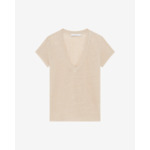 T-Shirt En Lin Col V Rodeo