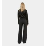 Pantalon Tailleur Large Noir Femme