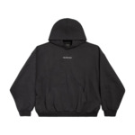 Balenciaga Hoodie Logo Réfléchissant Noir