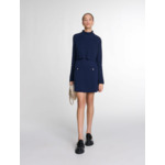 Robe courte 2-en-1 en maille