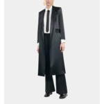 Manteau The Kooples X Carolina Ritzler En Satin Noir Femme