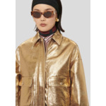 Blouson Bibba-Or en Cuir D'Agneau