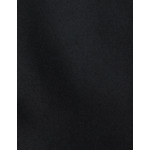 Manteau isabela en drap de laine mélangé uni noir