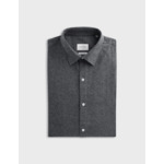 Chemise auguste en coton cachemire gris