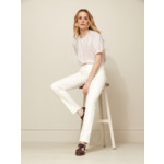 PANTALON SLIM DENIM BLANC
