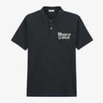 Polo piqué manches courtes en coton Blanco 1958 bleu marine
