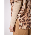 Pull poncho cachemire Anatole LEOPARD