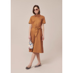 Robe Retronie-Cognac en Coton