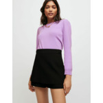 Short jupe en crêpe