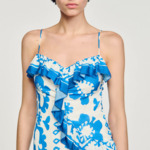 Robe imprimée à volants