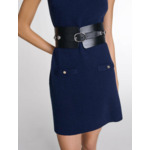 Ceinture corset en cuir
