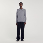 Pull polo en maille