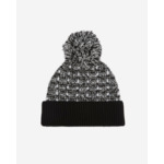 Bonnet À Sequins En Tweed Noir Et Blanc