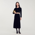 Jupe courte à strass