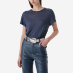 T-Shirt En Lin Col Rond Third
