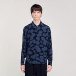 Chemise imprimé camélias