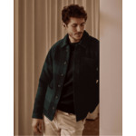 Veste vert foncé & grise