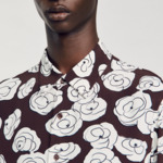 Chemise imprimé camélias