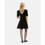 Robe Courte En Velours Noir Femme