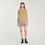 Pull en maille côtelée