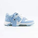 Off-White Out Of Office OOO Low Tops Leather White Light Blue