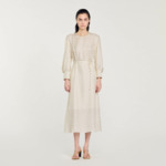 Robe longue à pois