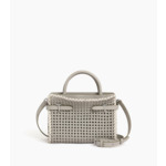 Sac à main moyen modèle Emie en cuir lisse tressé