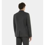 Veste De Costume En Laine Mélangée Grise Homme
