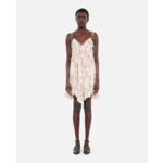 Robe Courte Imprimée En Soie Femme