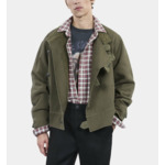 Blouson Style Officier Kaki Homme