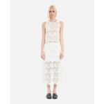 Jupe Longue Écrue En Dentelle Femme