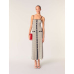 Robe longue en maille côtelée