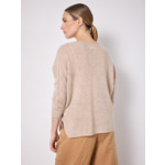 Pull poncho cachemire Rihanna TERRE_FUMEE