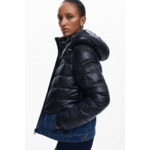 Manteau court matelassé combiné