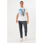 Men T-shirt White
