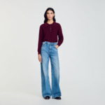 Pull torsadé à col polo