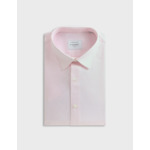 Chemise col figaret en chevron uni rose