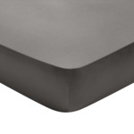 Drap housse Partition Satin de coton Coloris Gris