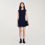 Robe courte à boutons