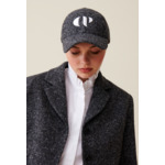 Casquette tweed broderie CP