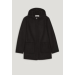 Manteau capuche noir