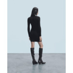 Robe Courte Manche Longue Metallisée