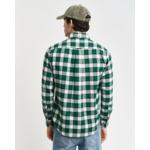 Chemise regular fit à chevrons et motif carreaux