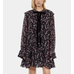 Robe Courte À Volants Imprimé Fleuri Femme