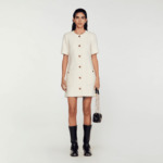Robe courte en tweed
