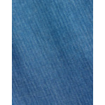 Chemise gisèle avec poches poitrine en denim chevron bleu